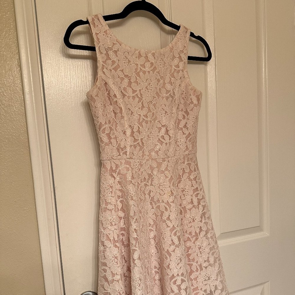Speechless Dress (Pale Pink Lace - Size XS)